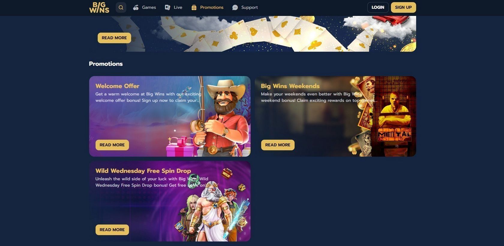 BigWins Online Casino in United Kingdom-- Sign Up With the Unbelievable World of Games
